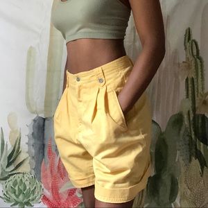 yellow dad shorts